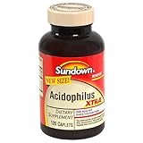Sundown Extra Acidophilus, 120 Caplets (Pack of 2)
