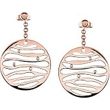 14K Rose Gold Diamond Earrings - 0.04 Ct.