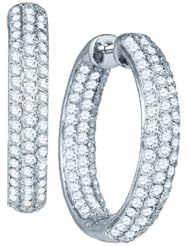 3.02CTW DIAMOND MICRO-PAVE EARRINGS