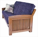 August Lotz San Juan Solid Oak Futon Living Room Set SJ-LRS