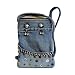 Vintage Chained Denim Cell Phone / IPOD Holder Purse with Shoulder Strap