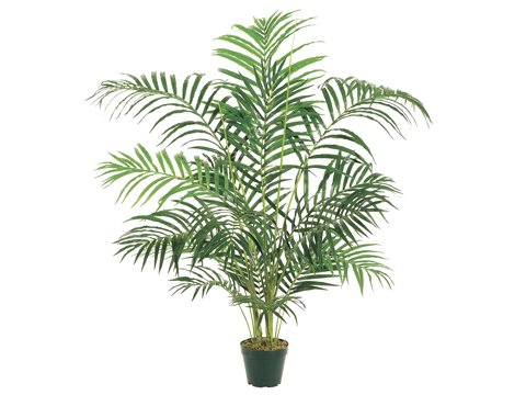 Pack of 2 Potted Artificial Silk Areca Palms 4′
