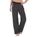 Gilligan & OMalley® Womens Polka Dot Pajama Pants - Black/White