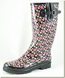 L'Atitude - Women's Bubblegum Dots Rain Boots