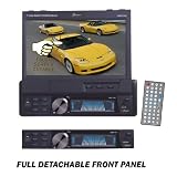 Lanzar SDBT73N 7-Inch Single Din In-Dash Motorized Touch Screen TFT/LCD Monitor with DVD/CD/MP3/MPEG4/USB/SD/AM/FM/RDS Receiver