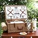 Picnic at Ascot Santa Cruz Dorset Basket for Four with Blanket.