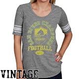 Junk Food Clothing Women's San Diego Chargers Vintage Triblend Short Sleeve Crew,Steel ,Small