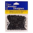 1/4 In. Glass Bugle Bead, Black Opaque