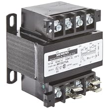Siemens MT0075A Industrial Power Transformer, Domestic, 240 X 480, 230 X 460, 220 X 440 Primary Volts 50/60Hz, 120/115/110 Secondary Volts, 75VA Rating