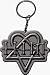 HIM - Heartogram / Heartagram Logo - Metal Keychain / Keyring / Key Ring / Key Chain
