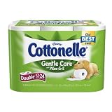 Cottonelle Gentle Care Toilet Paper with Aloe and E, 12-Count (Pack of 4)