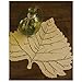 Heritage Lace Aspen Leaf 14-Inch by 16-Inch Placemat, Goldenrod, Set of 2