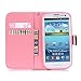 Galaxy S3 Case,Samsung Galaxy S3 Case,Captain Bell Galaxy S3 Wallet Case Pu Leather Flip Case Stand Cover Case for Samsung Galaxy S3 i9300 Flower