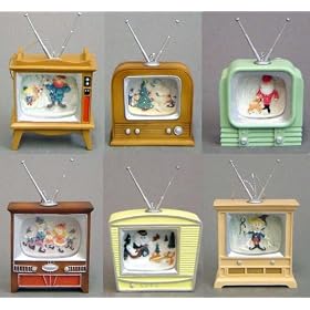 Rudolph and the Island of Misfit Toys Mini Tv Set Ornaments Set of 6