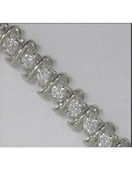 14K White Gold Diamond Bracelet