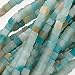 Pale Aqua Blue Amazonite 4x4mm Cube Beads / 15.5 Inch Strand