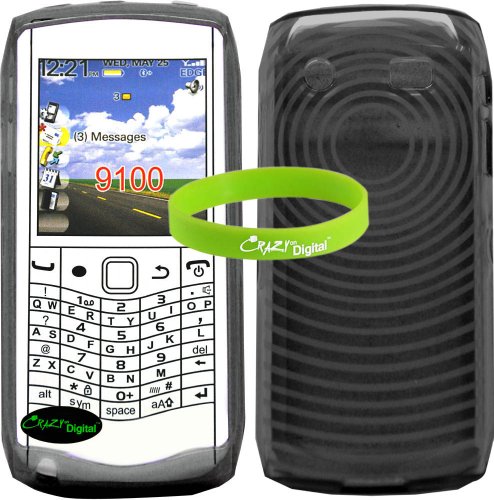 Premium Black TPU Skin Case for Blackberry Pearl 9100. CrazyOnDigital Brand Package