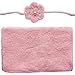 iEFiEL Newborn Baby Crochet Knit Mohair Wrap Cloth with Flower Headdress