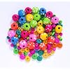 Holzperlen Mix Kugeln bunt gepunktet 13 mm