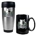 Minnesota Timberwolves NBA Stainless Steel Travel Tumbler & Black Ceramic Mug Set - Primary Logo by Great American Products