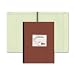 National Brand Computation Notebook, 4 X 4 Quad, Brown, Green Paper, 11.75 x 9.25 Inches, 75 Sets (43648)