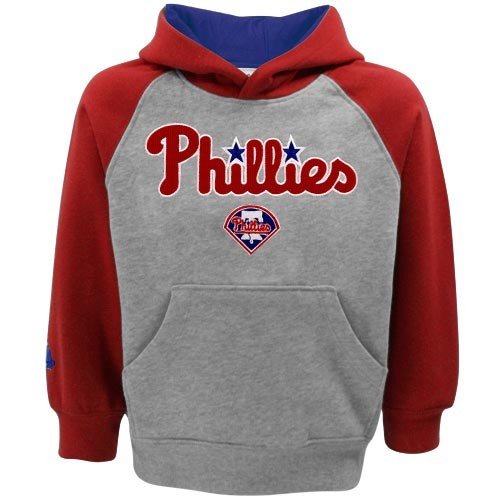 MLB Majestic Philadelphia Phillies Toddler Ash Color Block Hoodie (4T) at Amazon.com
