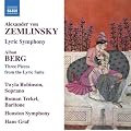 Zemlinsky; Berg: Lyric Symphony