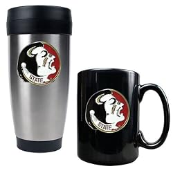 Florida State Seminoles NCAA Stainless Travel Tumbler And Ceramic Mug Set by Great American Products
