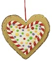 Heart Shaped Frosted Christmas Cookie Ornament