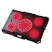 nobebird Laptop Cooler, Laptop Cooling Pad with 5 Quiet Fans for 12-17.3 Inch Laptop, Cooler Pad with LED Light, Dual 2 USB Ports, Adjustable Mount Stand Height Angle (5 Fans)