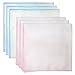 Sweet Layette Baby Muslin Washcloths- Baby Wipes - Soft Newborn Baby Face Towel for Sensitive Skin- Baby Registry as Shower Gift - Gauze Cotton 6 pcs
