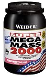 Weider Weight Gainer Mega Mass 2000, Erdbeere, 1500 g