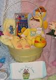 Baby's First Easter Chickadee Bath Basket