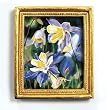 Perennial Garden - Gold Frame Magnet with pop-out easel (2-3/4" x 2-1/2")