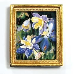 Perennial Garden - Gold Frame Magnet with pop-out easel (2-3/4" x 2-1/2")
