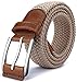 Mens Stretch Belt,Bulliant Woven Stretch Braided Belt For Men Of Elastic Fabric 1 3/8