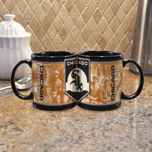 MLB Chicago White Sox 11-Ounce Black Nostalgic Mug (2 Pack)