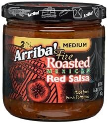 Arriba! Fire Roasted Mexican Red Salsa, Medium, 16-Ounce Jars (Pack of 3)