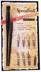 Speedball Artist Pen Set - No 5 ARTISTS' Pen & Nib Project Set