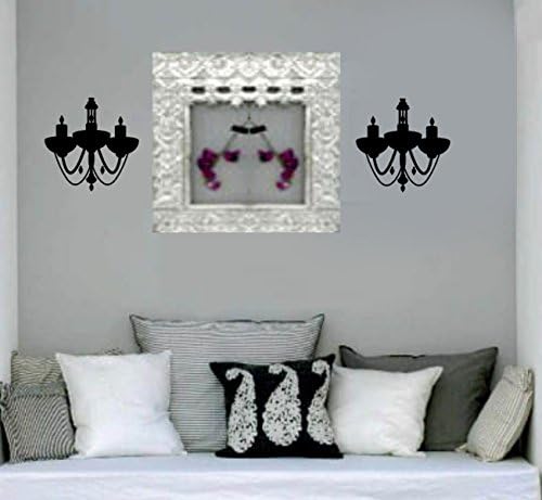 Vinyl Chandelier Wall Sconce Decals 2 pieces chandalier