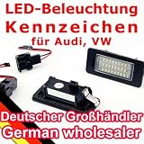 Produkt-Bild: LED Kennzeichenbeleuchtung f&uuml;r Audi A4 A5 Q5 S5 TT + VW Passat Variant / R36 ab Bj. 2008 - 112056