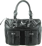 DKNY (Donna Karan New York) Logo Business Tote in Black / Black