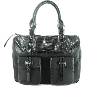 DKNY (Donna Karan New York) Logo Business Tote in Black / Black