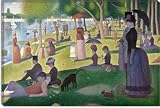 Sunday Afternoon on the Island of La Grande Jatte by Georges Seurat Canvas Giclee Art Print #301 40"x26"