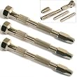 3 Pin Vise Pocket Watch Clock Drilling Tool & 2 Collets