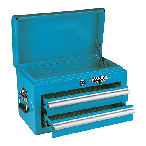 Viper Tool Storage V218MCTL 18-Inch 2-Drawer 18G Steel Mini Tool Chest, Teal
