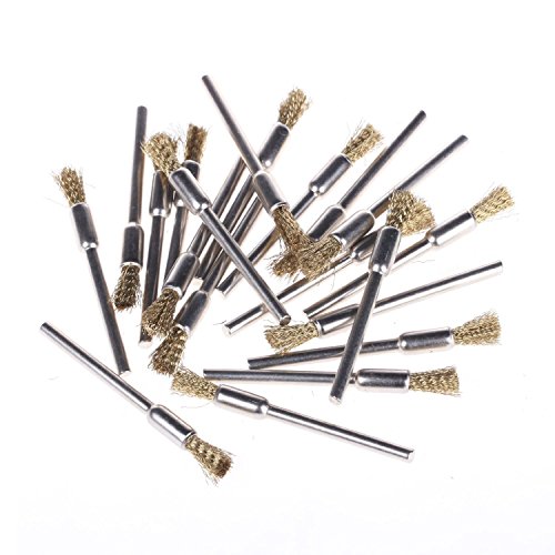 28PC Small Brass Pencil Brush Dremel Accessories For Rotary Tools