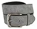 Casual Jean Suede Leather Belt for Men (Gray, 34)