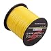 Spectra 100%Pe Braided Fishing Line 6-300Lb Test Yellow 100m-2000m