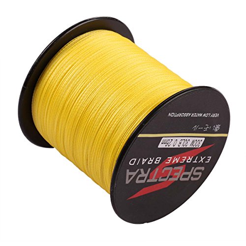 Spectra 100%Pe Braided Fishing Line 6-300Lb Test Yellow 100m-2000m